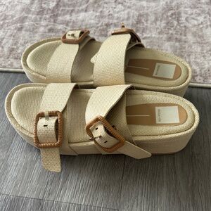 Dolce Vita Tan Platform Sandals
